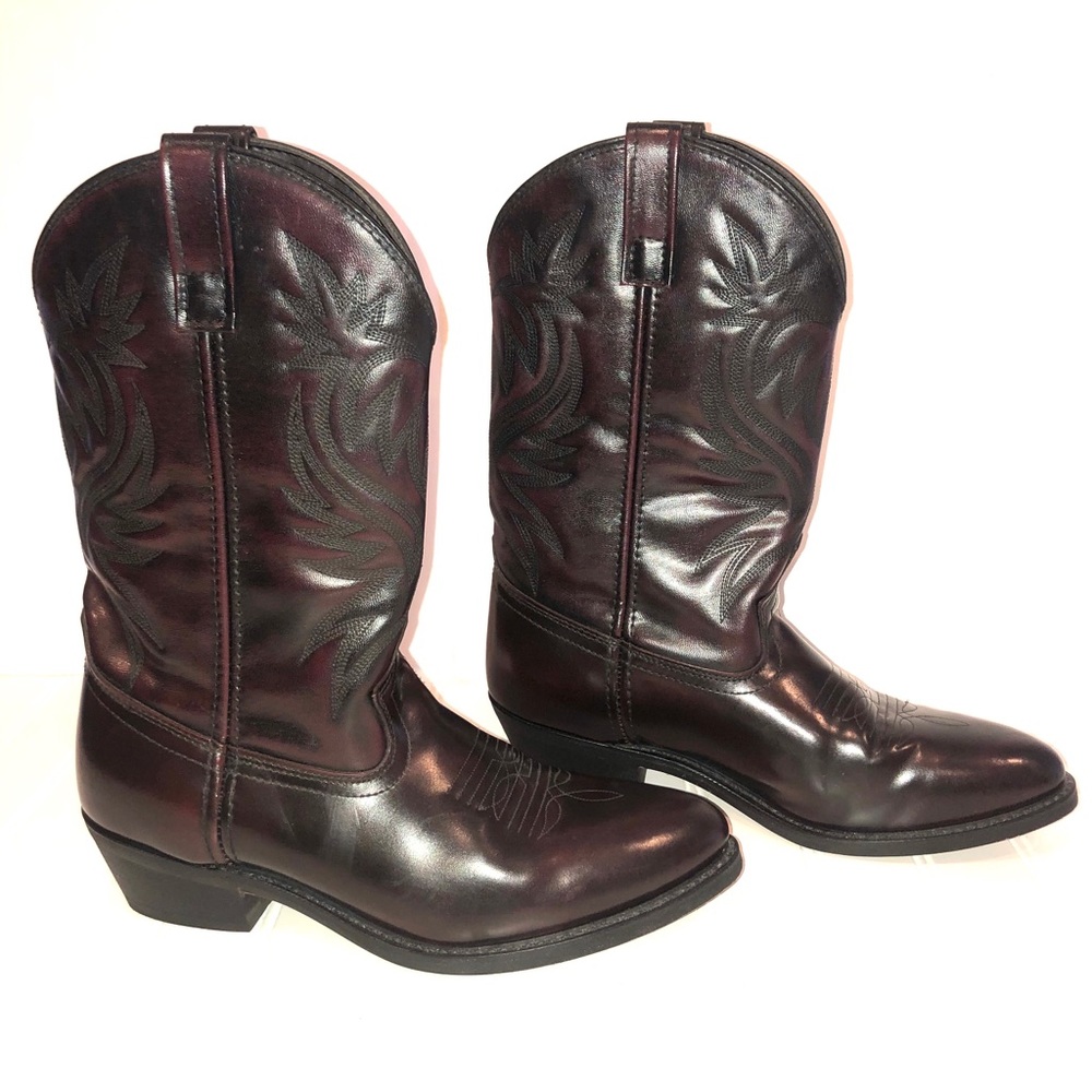 Laredo  Western Boots Men Size 10D Black Cherry